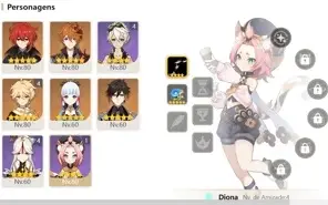CONTA GENSHIN AR55 YELAN DILUC ESPADA ÁSPERA AYAKA ZHONG
