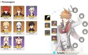 CONTA GENSHIN AR55 YELAN DILUC ESPADA ÁSPERA AYAKA ZHONG
