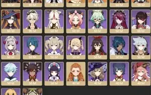 CONTA GENSHIN AR55 YELAN DILUC ESPADA ÁSPERA AYAKA ZHONG