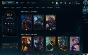 CONTA DIAMANTE 3 230 SKINS 38K ESSENCIA QUASE FULL CHAMP