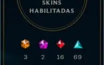Conta LOL de 2013 varias skins vitoriosas