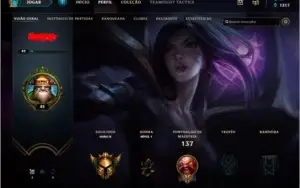 Conta League of Legends com Rammus Rei