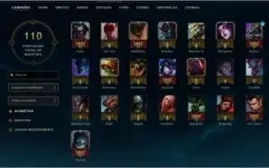 Conta League of Legends  Platina 2