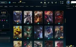 Conta Lol +100 skins Lv alto mmr alto