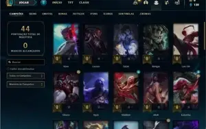 Conta Prata 4 com 42 Champs e 4 Skins + 1 Fragmento