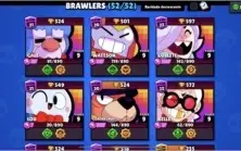 Brawl Stars 52 Brawlers nível 9/10