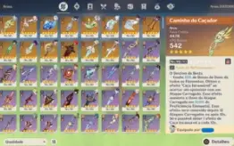 AR60 27 personagens 5* e 14 armas 5*