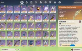 AR60 27 personagens 5* e 14 armas 5*