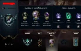 LoL acc Platina 4, lvl 347, Main Diana