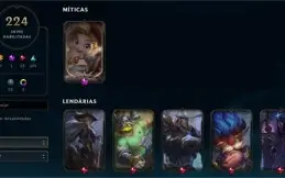 [PROMO] CONTA LOL 🌟 PRATA 1 🌟 200+ SKINS 🌟 TODOS CAMPEOES
