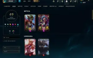 Esmeralda 4 com 90 Champs e 49 Skins