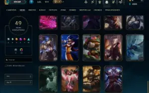 Esmeralda 4 com 90 Champs e 49 Skins