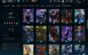 Esmeralda 4 com 90 Champs e 49 Skins