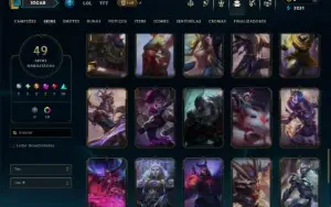 Esmeralda 4 com 90 Champs e 49 Skins