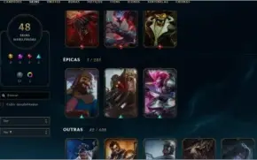 Conta league of legends s2 kayle juiza, rammus rei