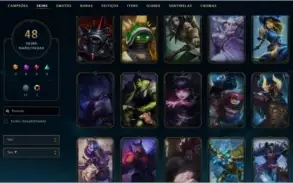 Conta league of legends s2 kayle juiza, rammus rei