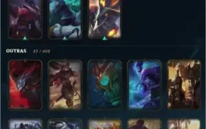 Conta LoL level 275 MMR alto