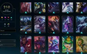 Conta Platina 2, Lvl 669, 210 skins, Todos Champs, 54k EA