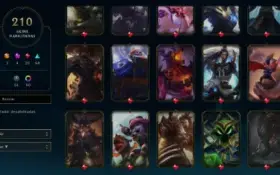 Conta Platina 2, Lvl 669, 210 skins, Todos Champs, 54k EA