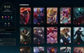 Conta Platina 2, Lvl 669, 210 skins, Todos Champs, 54k EA