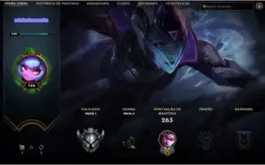 conta lol level 144