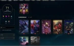 conta lol level 144