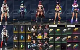 CONTA FREE FIRE LVL 70 COM CALÇA ANGELICAL E PASSES ANTIGOS!