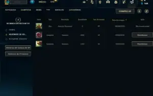 Conta bronze 2 com 29 Champs e 4 Skins + 3 Fragmentos