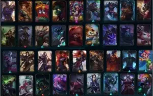 Conta de League of Legends Platina I Level 80, várias skins