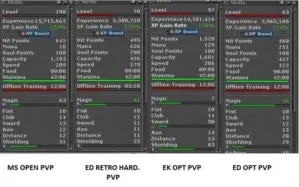 MS 100 OPEN PVP + ED 70 RETRO HARDCORE PVP