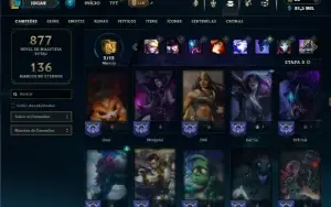 Platina 3 com TODOS os champs e 306 Skins ( ADC / JG )