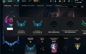 Platina 3 com TODOS os champs e 306 Skins ( ADC / JG )
