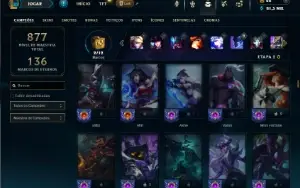 Platina 3 com TODOS os champs e 306 Skins ( ADC / JG )