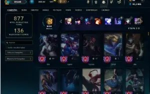 Platina 3 com TODOS os champs e 306 Skins ( ADC / JG )