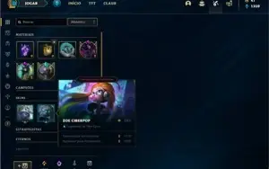 Conta bronze 1 com 80 Champs e 47 Skins + 2 Fragmentos