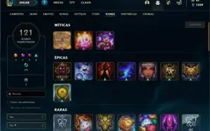 Conta bronze 1 com 80 Champs e 47 Skins + 2 Fragmentos