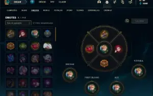 Conta bronze 1 com 30  Champ e 4 Skin + 1 Prestigio do Teemo