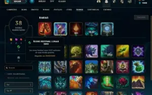 Conta bronze 1 com 30  Champ e 4 Skin + 1 Prestigio do Teemo