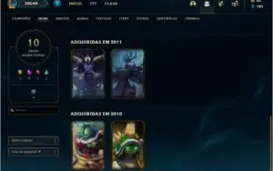 Conta DIAMANTE 2 com Kayle Juiza, Rammus Rei e Corki Ovni.