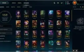 Vendo conta LOL lvl. 30 com 100 campeões e 47 skins