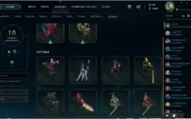 Conta League of Legends Platina 4 112 skins