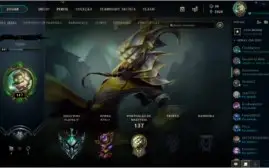 Conta League of Legends Platina 4 112 skins