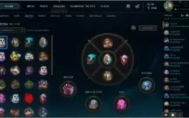 Conta League of Legends Platina 4 112 skins