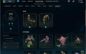 CONTA LOL 244 SKINS, TODOS OS CAMPEÕES E MASCOTE DO TFT