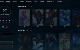 VENDO CONTA LEAGUE OF LEGENDS LEVEL 43 OURO IV !!!