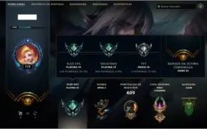 Conta League of Legends Platina 4 Solo/Flex