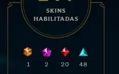 Conta de lol lvl 247 Diamond 244skins