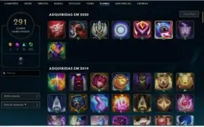 Conta de lol lvl 247 Diamond 244skins