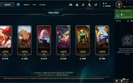 Conta LoL, Prata II, Fragmentos Raros