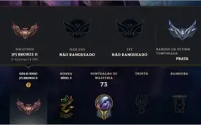 Conta lol MMR ouro (ADC)